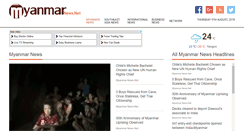 Desktop Screenshot of myanmarnews.net